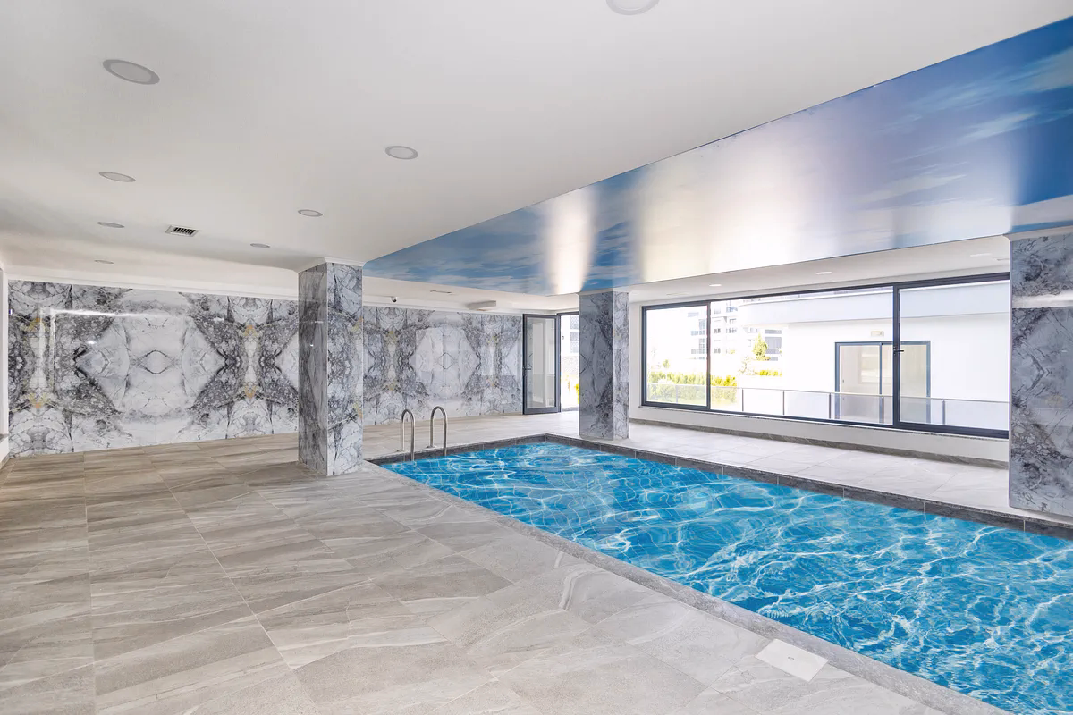 Buy Apartment Kargicak Alanya Sea Nature Residence (12) Outdoor swimming pool at Kargicak complex