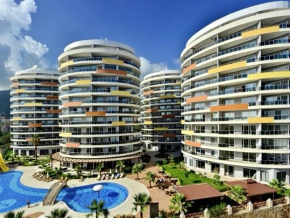 Sea View 1+1 Apartment for Sale in Vesta Garden, Cikcilli &ndash; Alanya