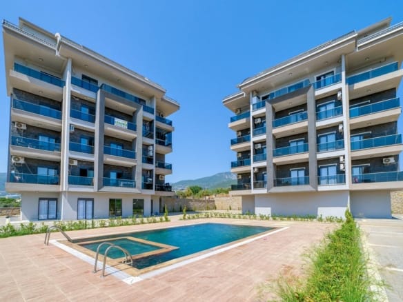 Luxury 2+1 Sea View Apartment in Oba Paradise Garden – Alanya