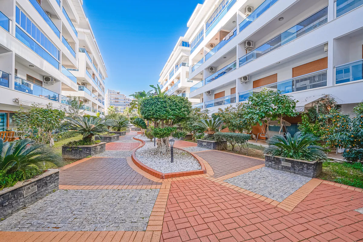 Buy Apartment Kestel Alanya — Furnished 1+1 in Doğanay Residence (5) Doğanay Residence A1 Block modern complex in Kestel Alanya