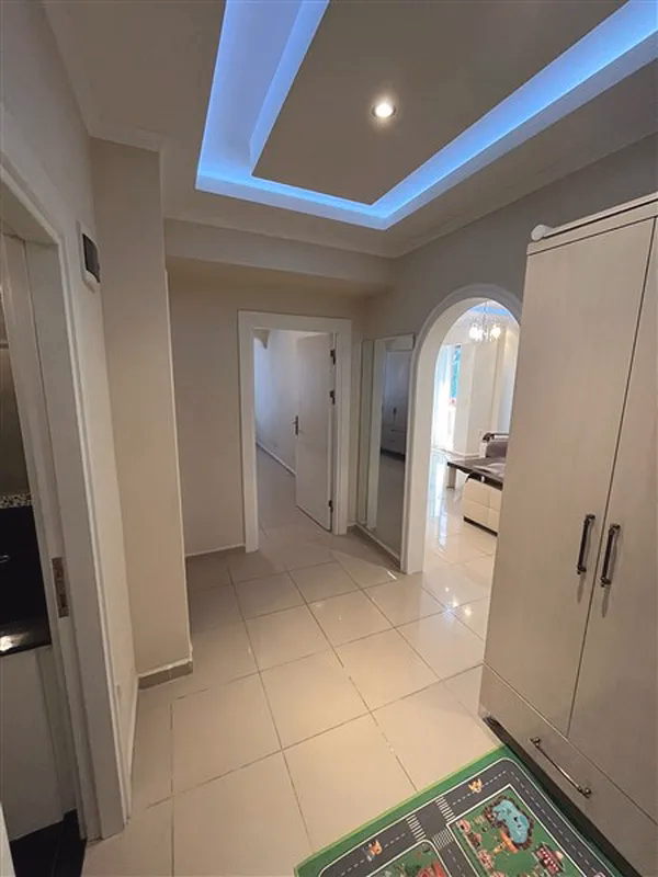 Buy Apartment in Alanya Turkey Furnished 2+1 Apartment in Oba Lake Residence (5) Modern furnished living room in Oba Lake Residence Alanya