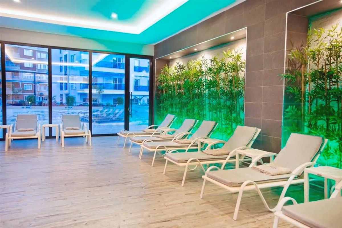 Buy Apartment in Alanya Turkey – Furnished 1+1 Apartment in Nordic Life Residence, Tosmur (1) Residential complex exterior at Nordic Life Residence Tosmur