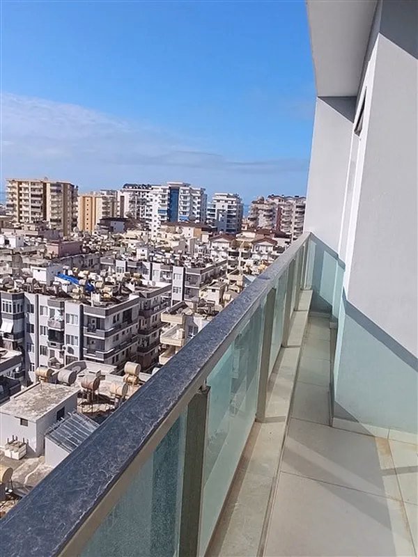Furnished 2+1 Apartment in Mahmutlar (8) Apartment balcony with city views in Mahmutlar Alanya