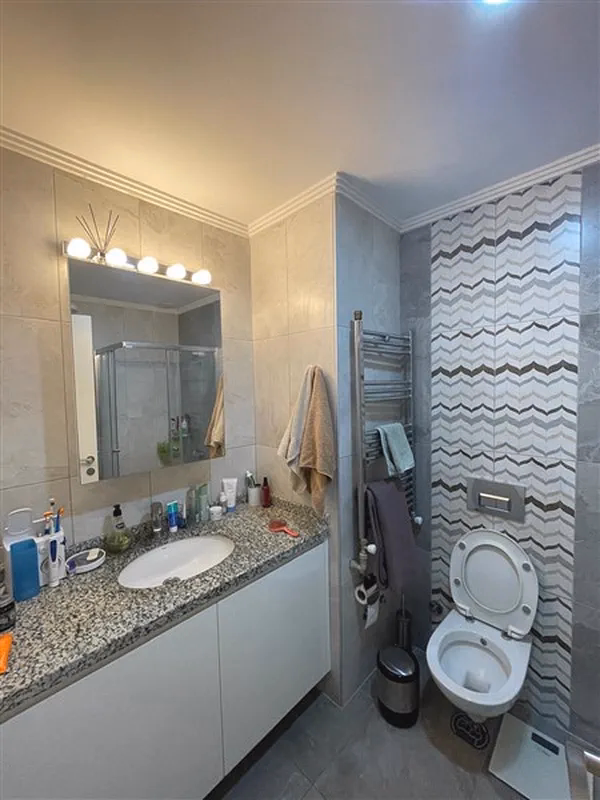 Furnished 2+1 Apartment in Oba Alanya (20) Modern bathroom in Oba Alanya apartment for sale