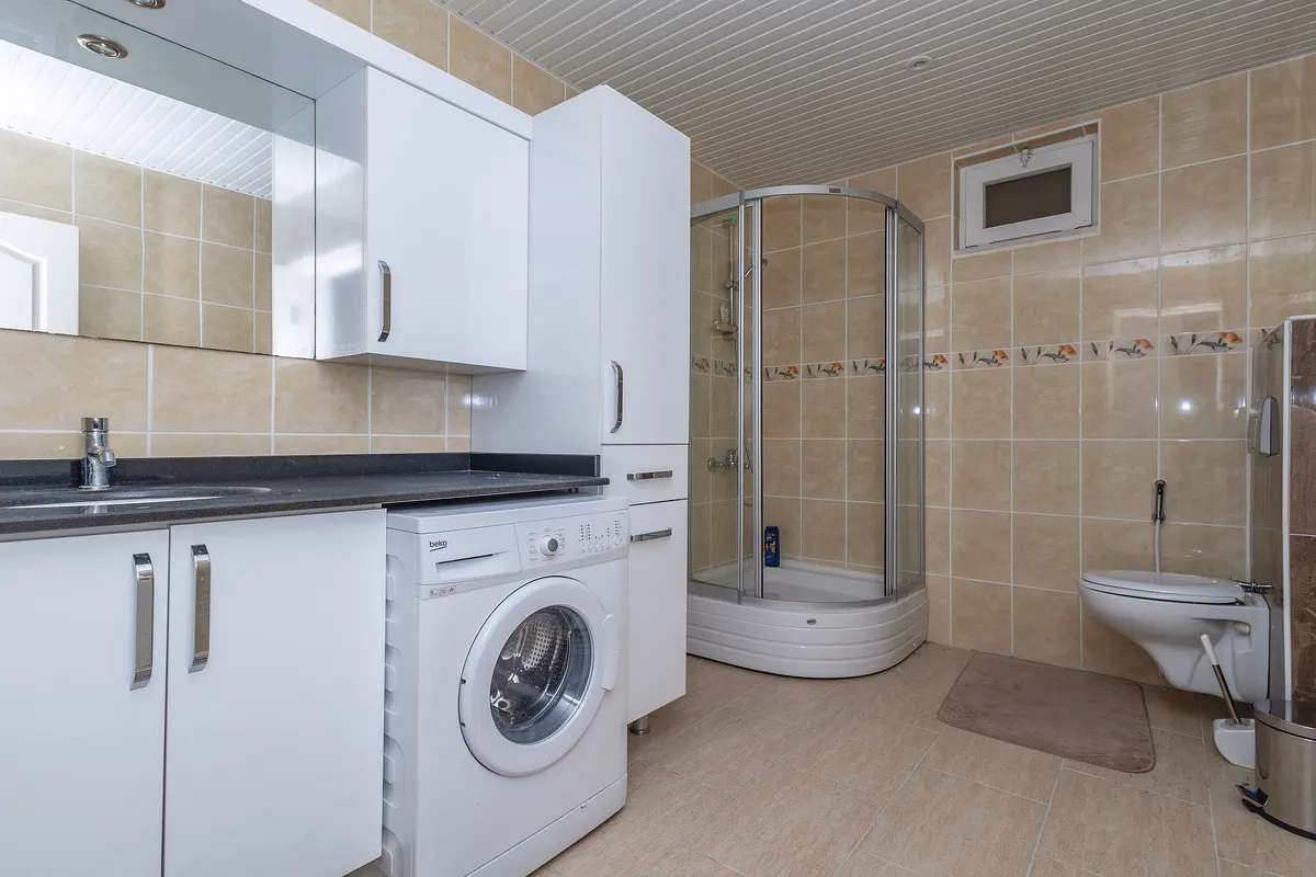 Kargicak Duplex Apartment with Sea View and Pool Access (12) Modern bathroom with quality fittings in Kargicak