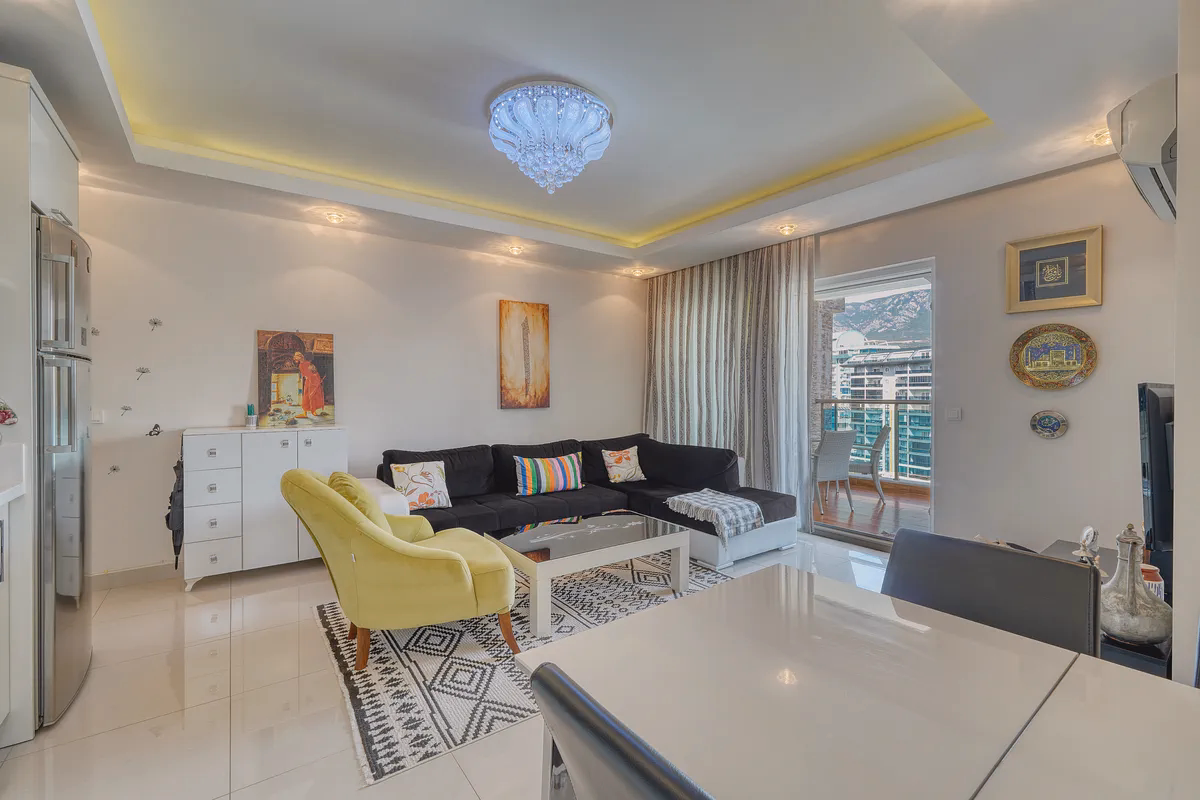 Lotus Residence Mahmutlar Alanya (10) Lotus Residence Mahmutlar Alanya spacious open-plan living room