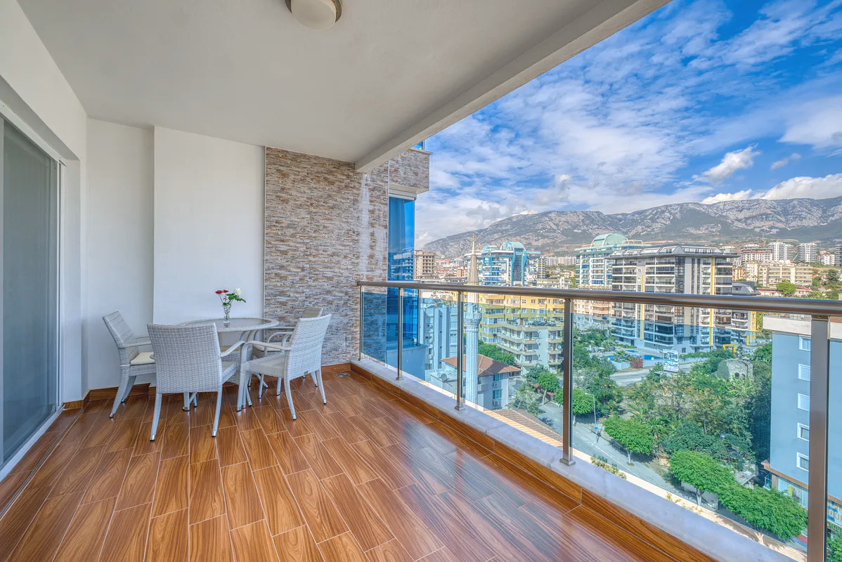 Lotus Residence Mahmutlar Alanya (15) 7th floor private balcony at Lotus Residence Mahmutlar Alanya
