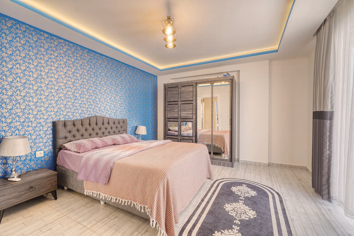 Namık Kemal Apartment Mahmutlar Sea (4) Spacious furnished bedroom in Namık Kemal Mahmutlar apartment