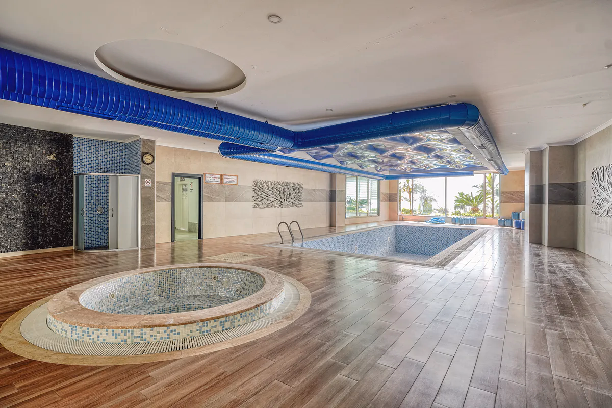 Sea View 1+1 in Hexa Panorama (5) Sauna facility inside Hexa Panorama residential complex Kargıcak