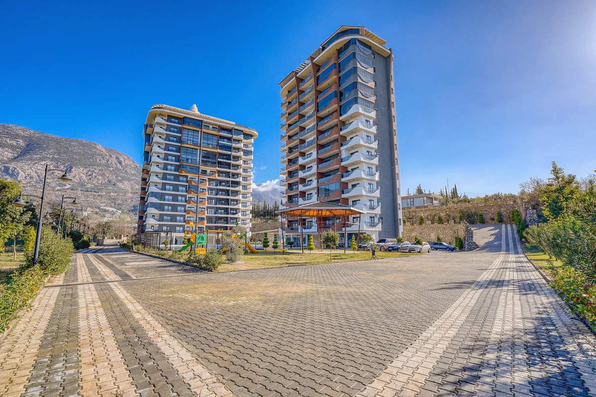 Studio Apartment Mahmutlar Alanya Furnished TNH Hill (20) TNH Hill exterior in Mahmutlar Alanya