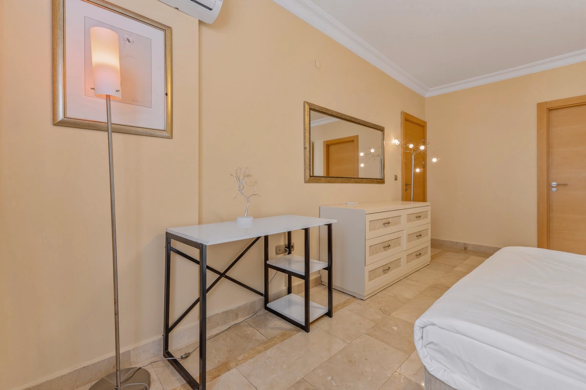 GoldCity Apartment Kargicak – Panoramic Sea Views (21) Furnished living room at GoldCity Kargicak