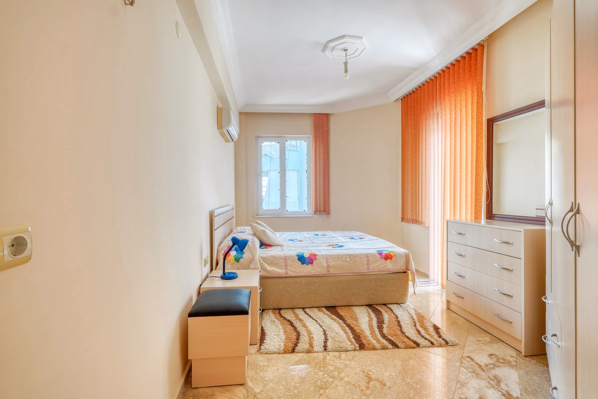 Beachfront Furnished 2+1 Apartment (10) Second bedroom in Pearl Residence Mahmutlar