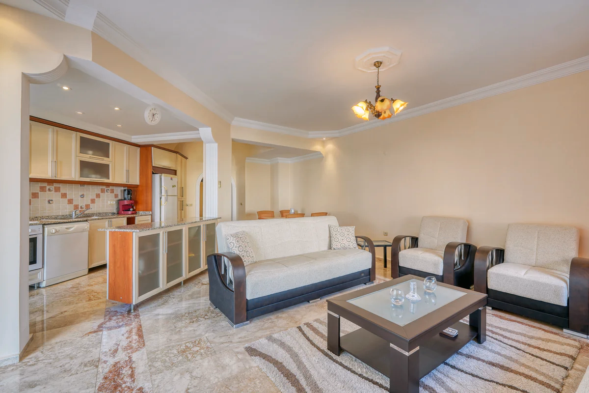 Beachfront Furnished 2+1 Apartment (25) Pearl Residence exterior in Alanya