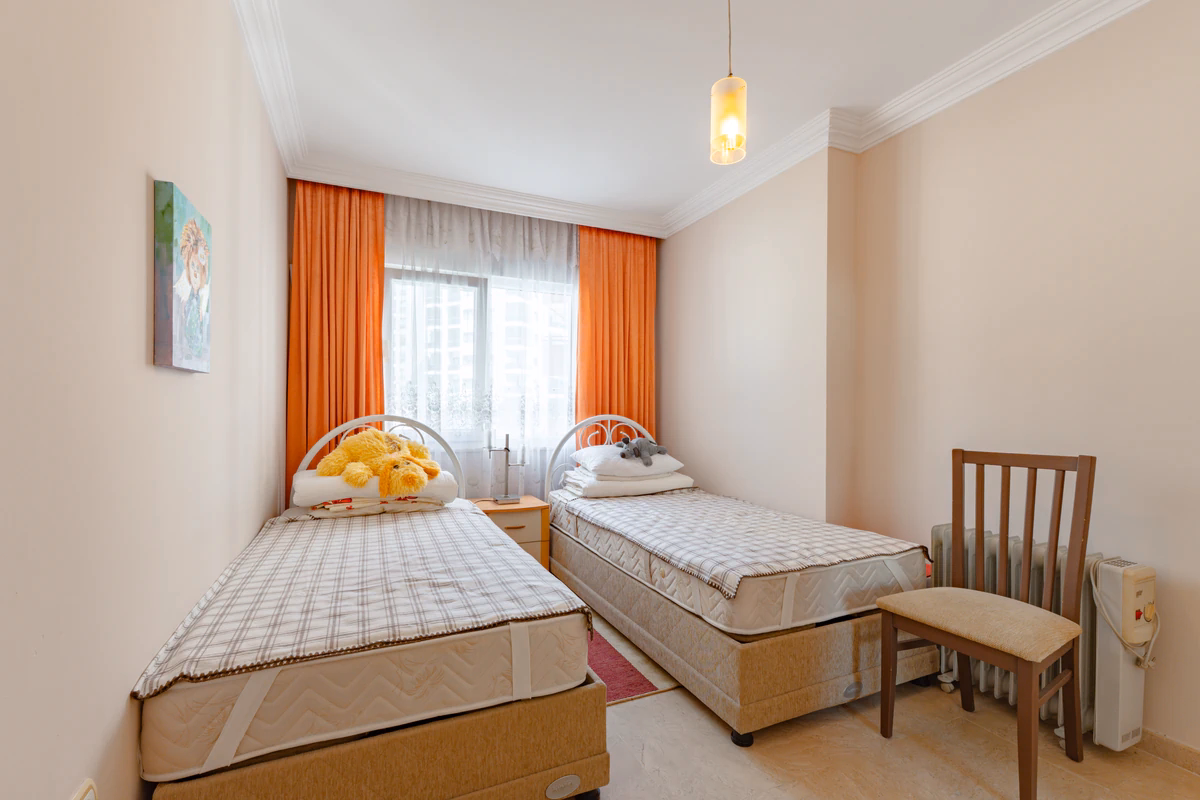 Toros 1 E Block, Mahmutlar (18) Furnished bedroom in Toros 1