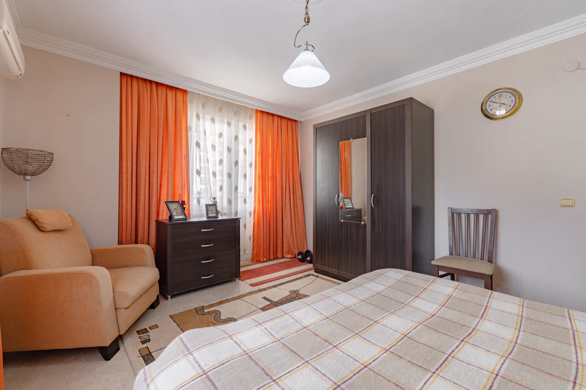 Toros 1 E Block, Mahmutlar (20) Furnished bedroom in Toros 1